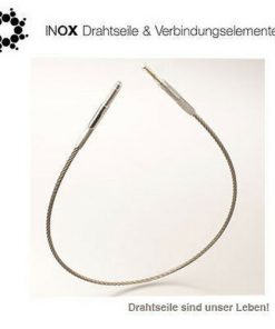 Geländer-Seil Edelstahl-Drahtseil 905x5mm Restposten