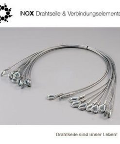 10x Safety Drahtseil Sicherungsseil Ø 3mm